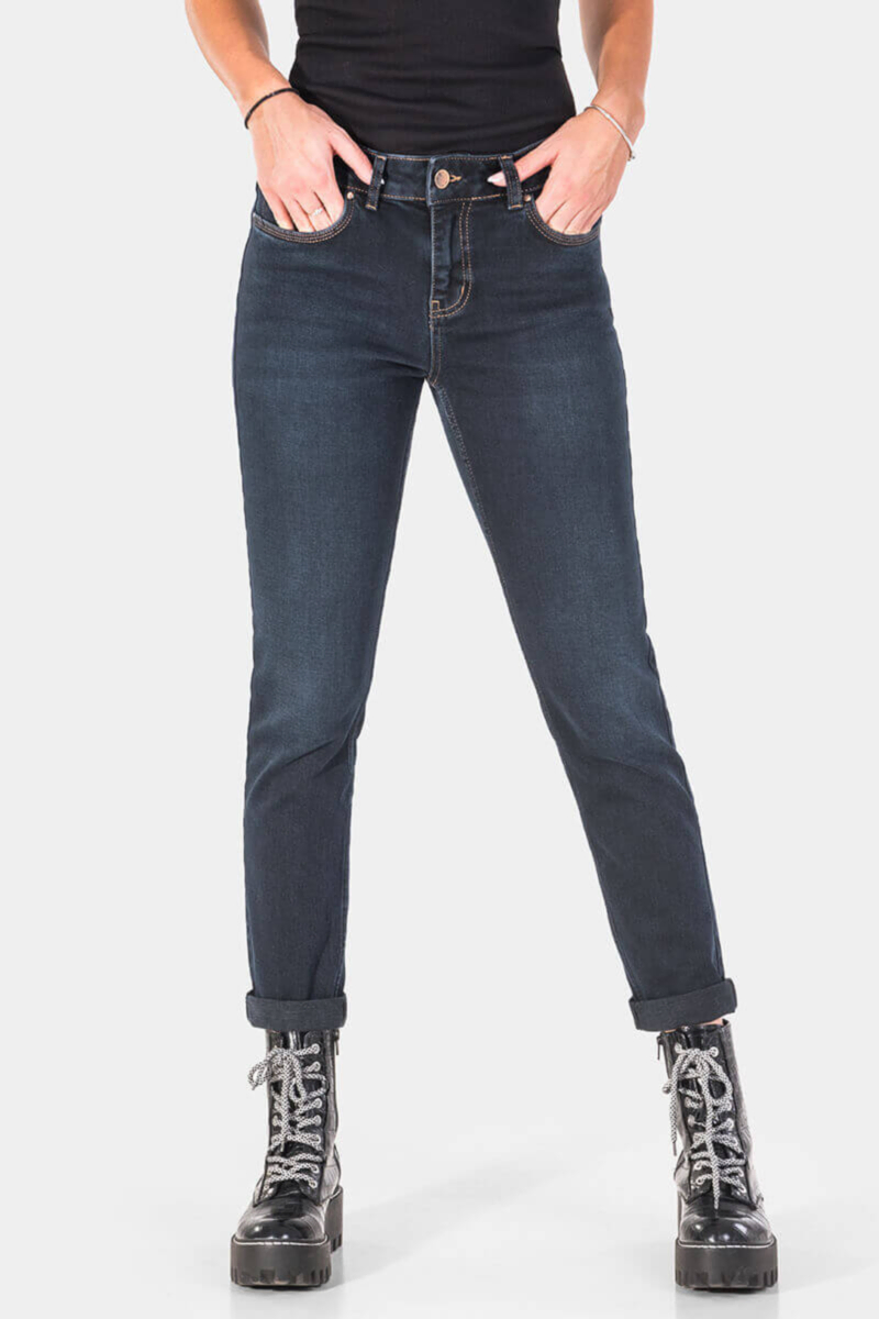 Слим фит дамски дънки 6935-79 Lacarino INDIGO Fashion C
