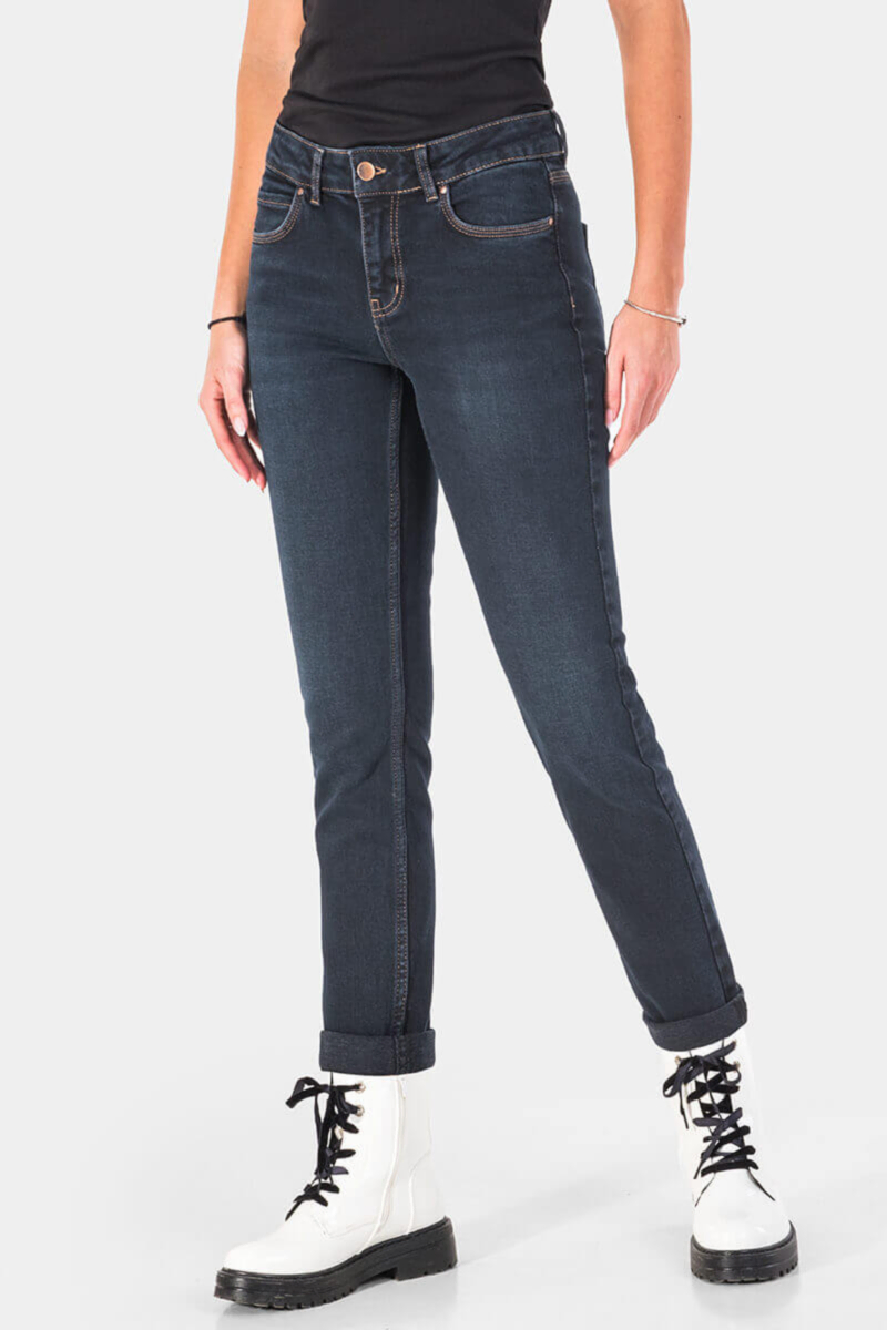 Слим фит дамски дънки 6935-79 Lacarino INDIGO Fashion D