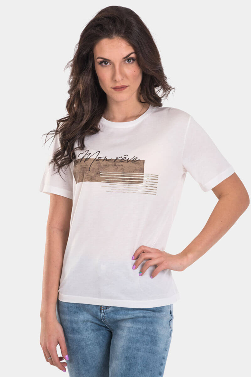 Дамска тениска 7736-01 INDIGO Fashion
