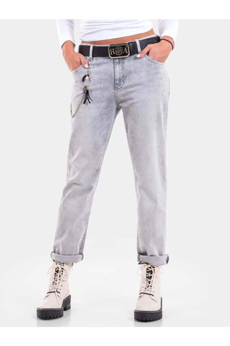 Бойфренд дамски дънки 6105 INDIGO Fashion