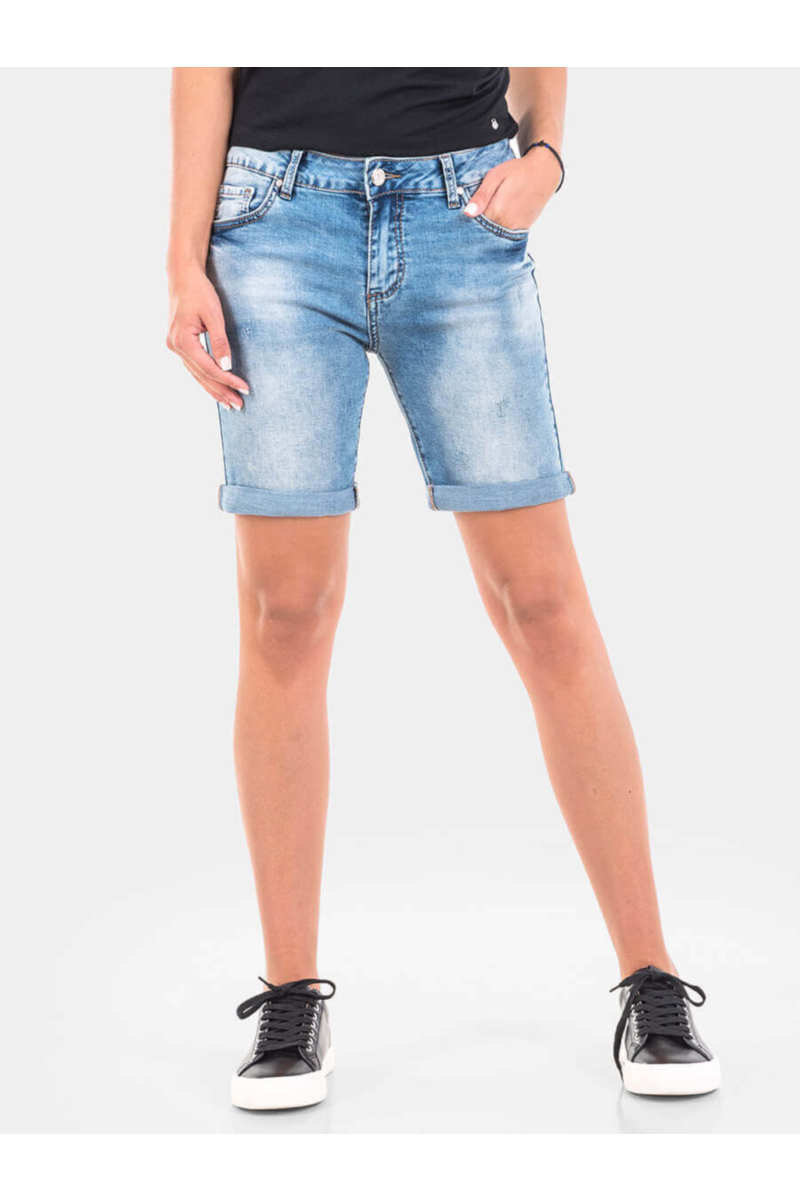 Дънкови дамски бермуди 8622 INDIGO Fashion