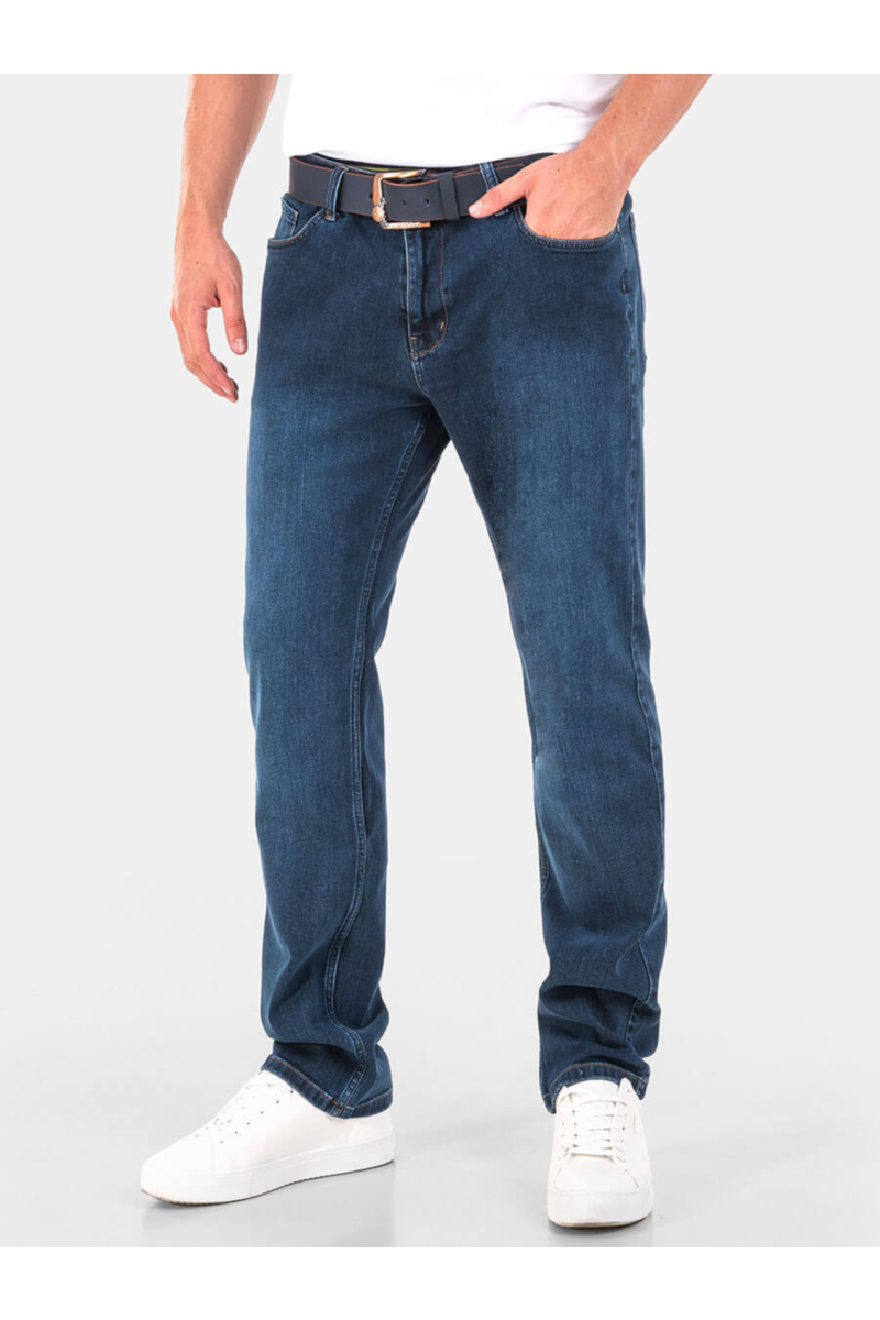 Прави мъжки дънки 5541 INDIGO Fashion