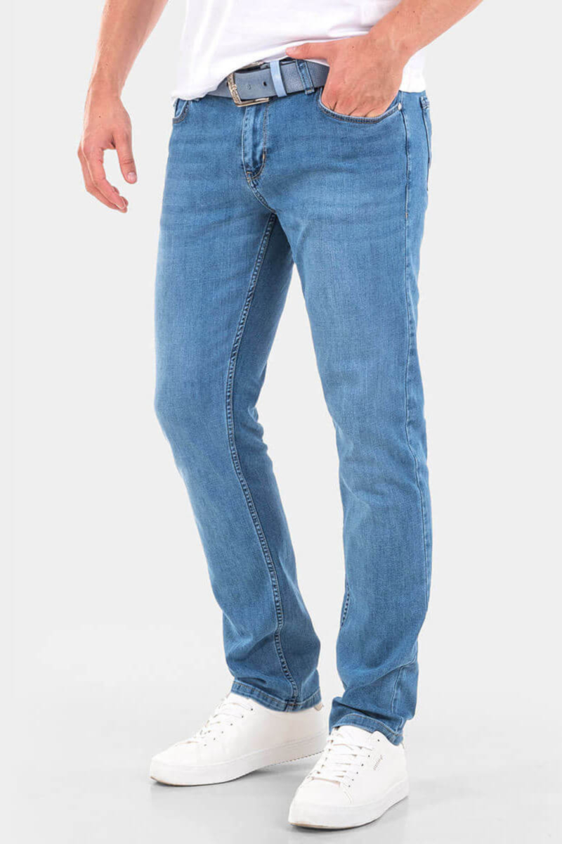 Прави мъжки дънки 5954 INDIGO Fashion