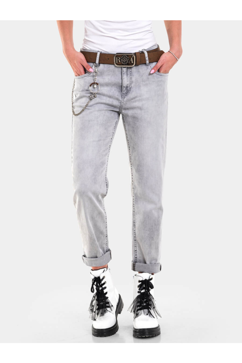 Бойфренд дамски дънки 6105A INDIGO Fashion