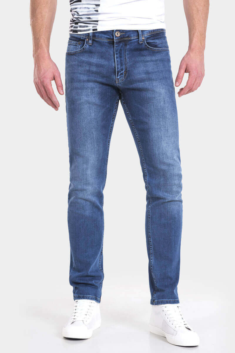 Слим фит мъжки дънки 9170 INDIGO Fashion
