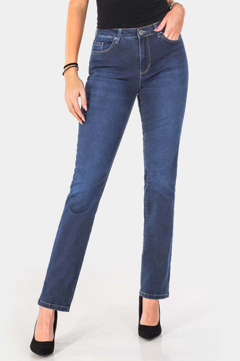 Прави дамски дънки 5548 INDIGO Fashion