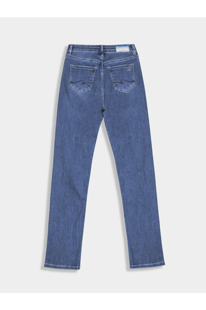 Класически дамски дънки 5766  INDIGO Fashion