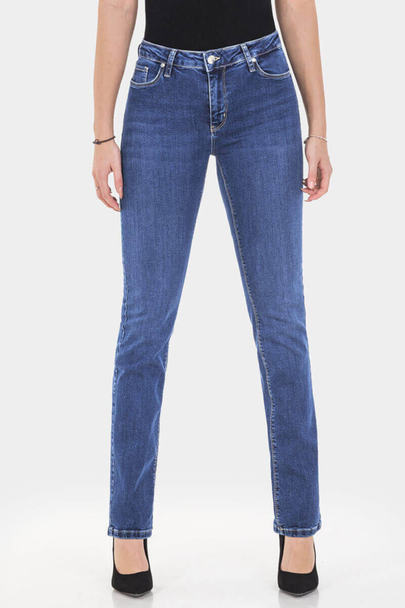 Прави дамски дънки 6222 INDIGO Fashion