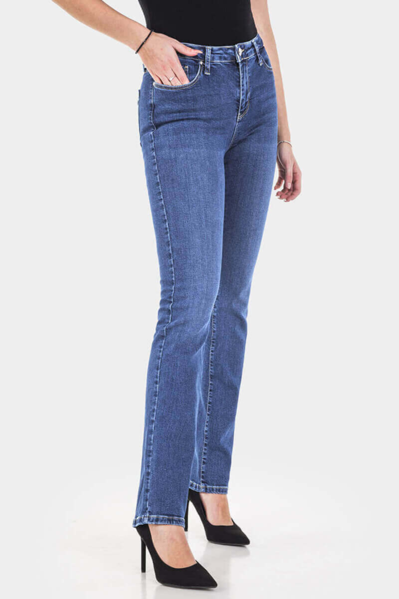 Прави дамски дънки 6223 INDIGO Fashion