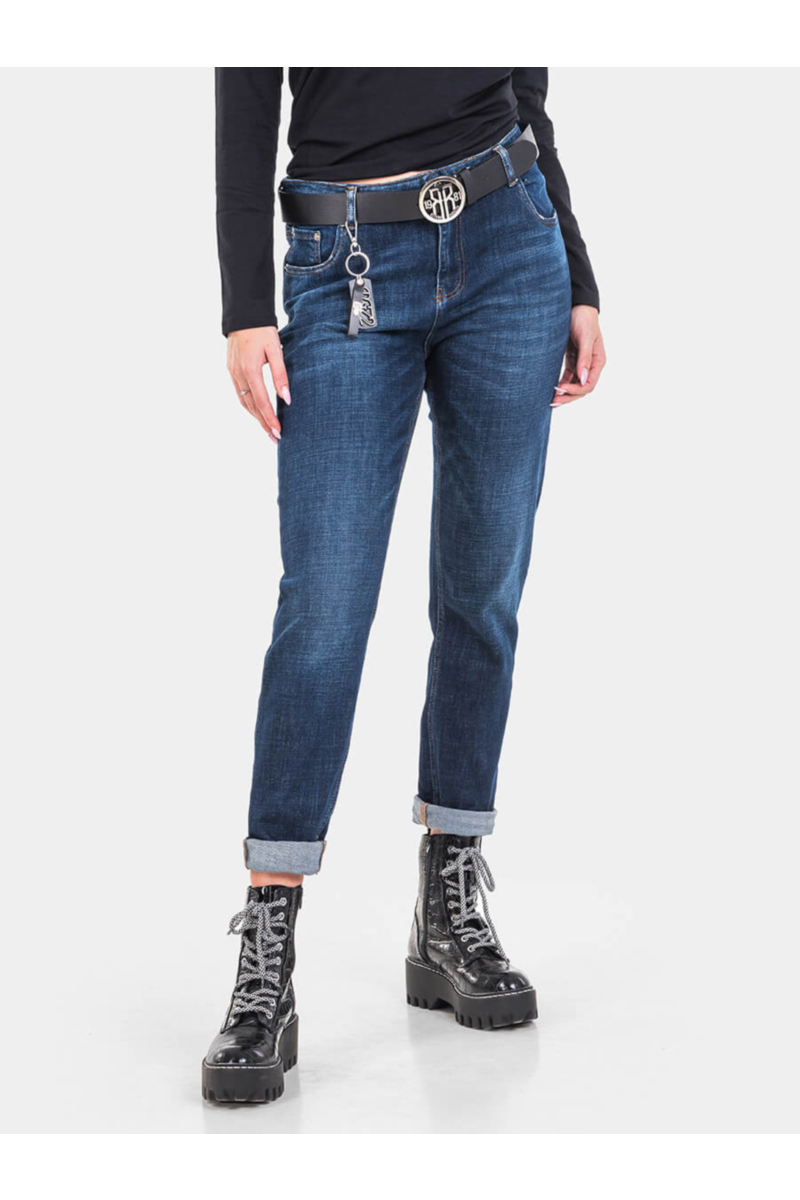 Бойфренд дамски дънки 6143 INDIGO Fashion
