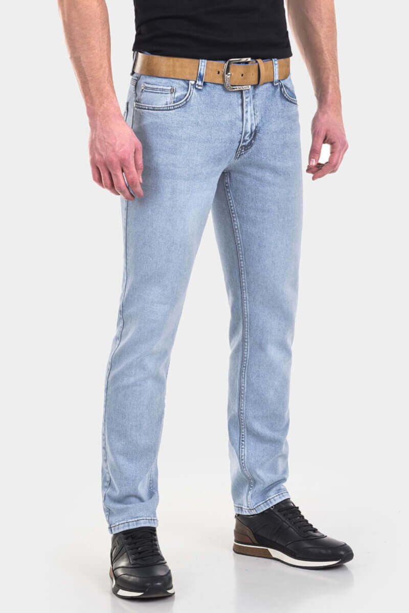 Прави мъжки дънки Paul 6212 INDIGO Fashion