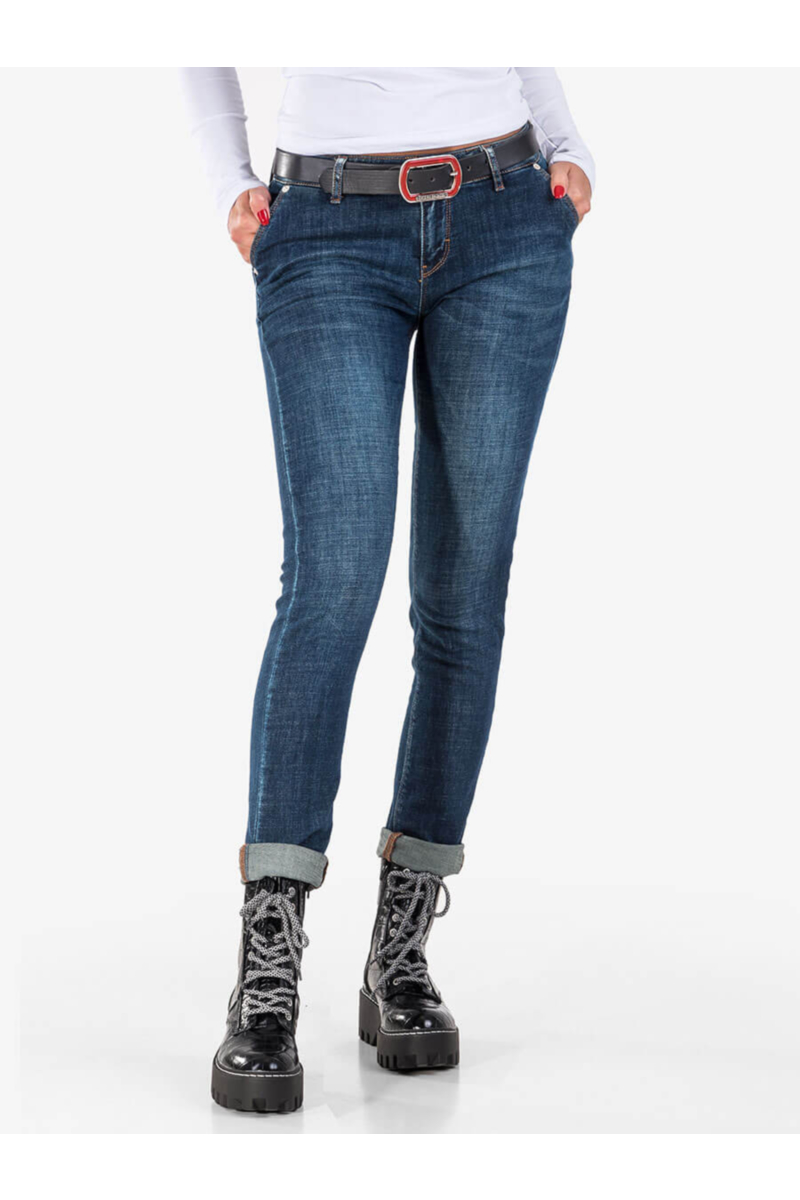 Бойфренд дамски дънки 5874 INDIGO Fashion