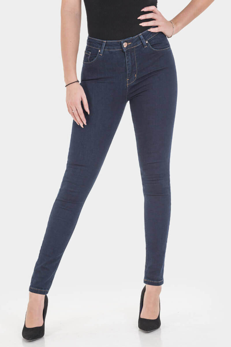 Слим фит дамски дънки Naomi 4103 INDIGO Fashion