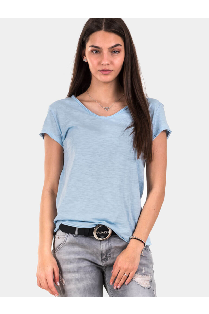 Светлосиня дамска блуза 601476 INDIGO Fashion
