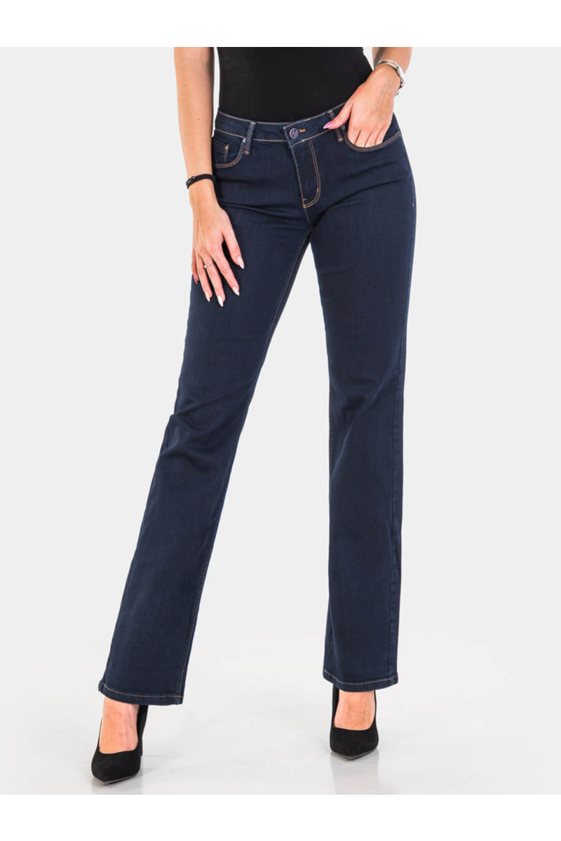 Прави дамски дънки 4892 INDIGO Fashion