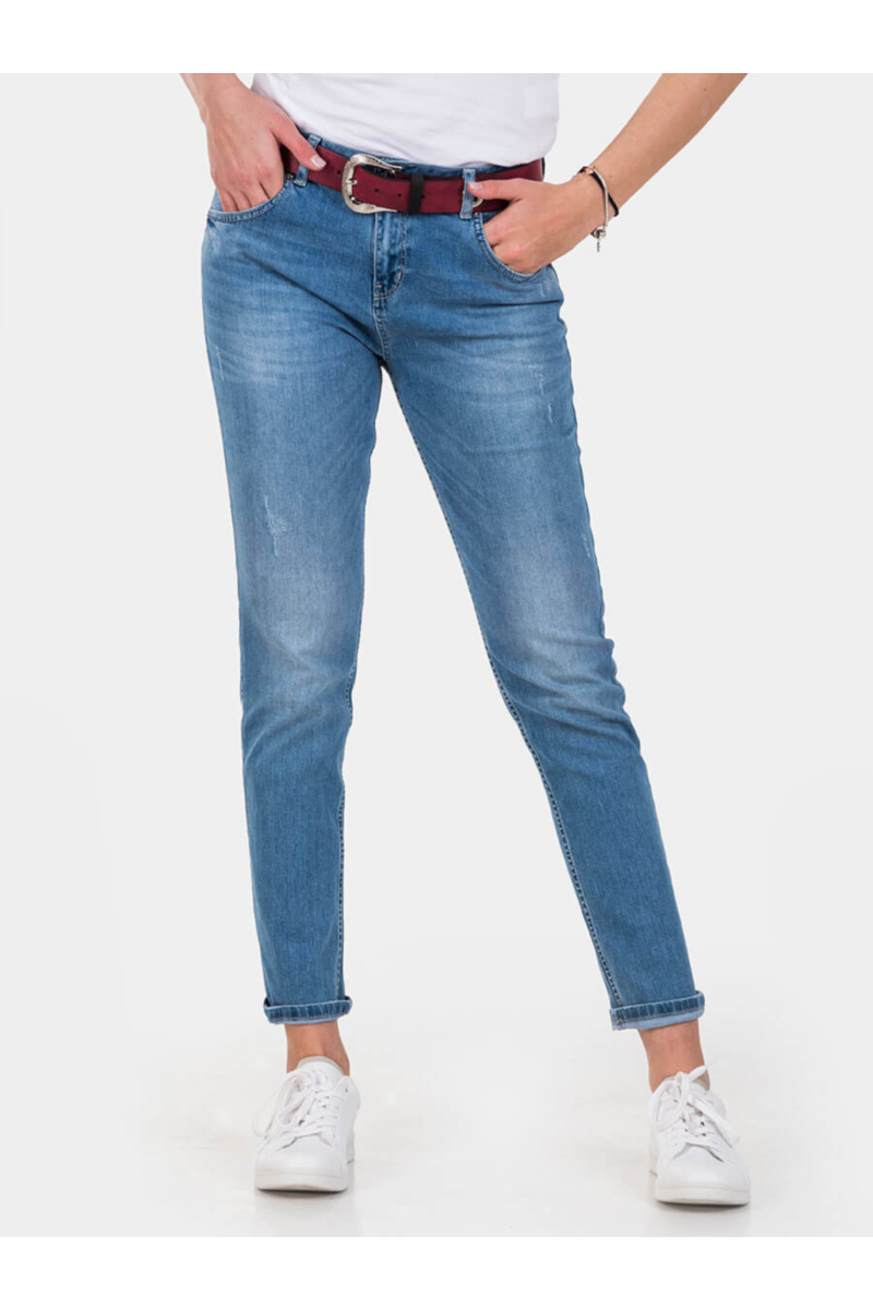 Бойфренд дамски дънки 5274 INDIGO Fashion