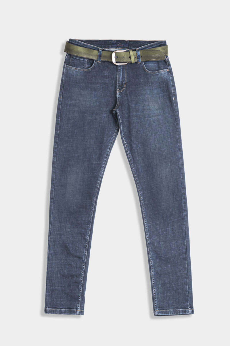 Слим фит мъжки дънки 6030 INDIGO Fashion