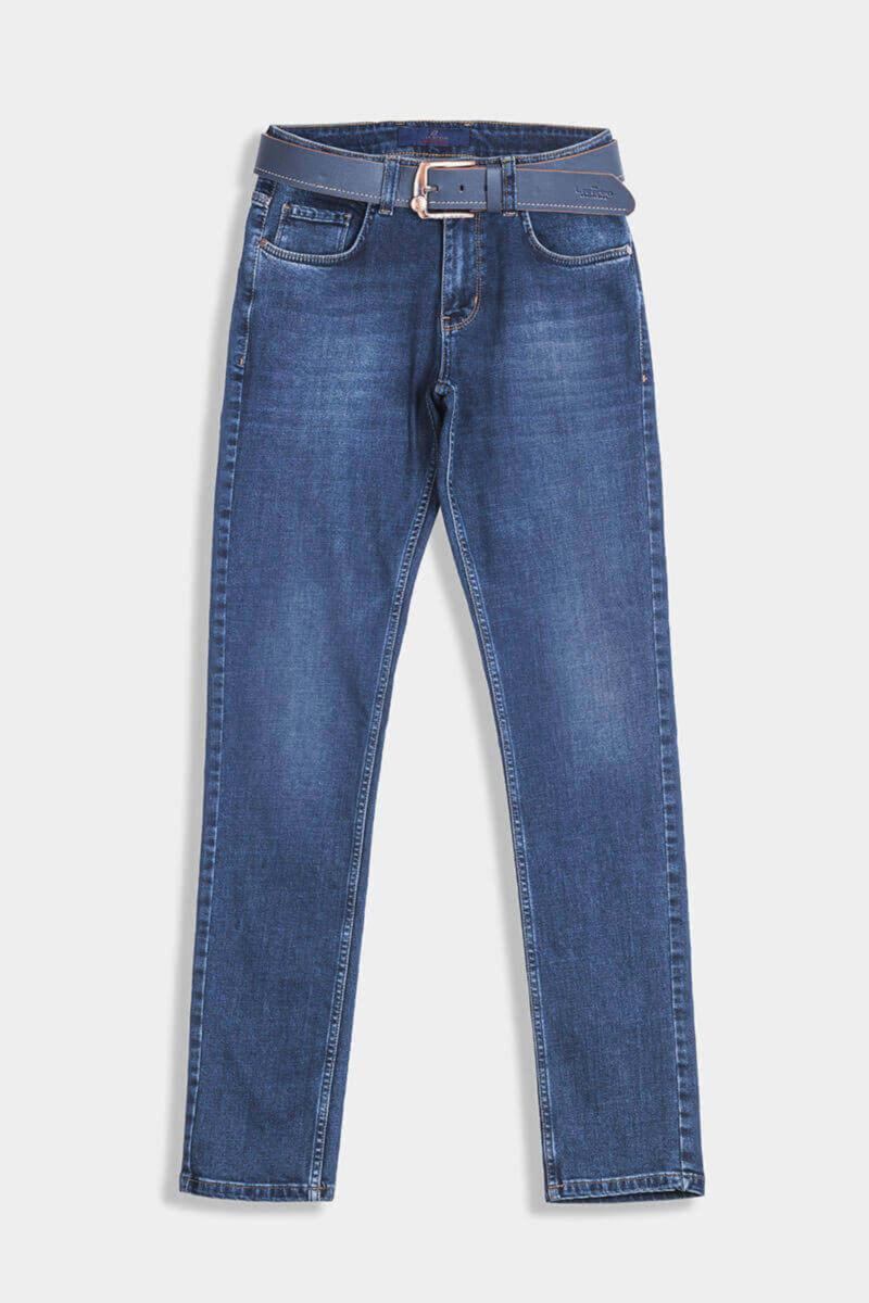 Прави мъжки дънки 6082 INDIGO Fashion