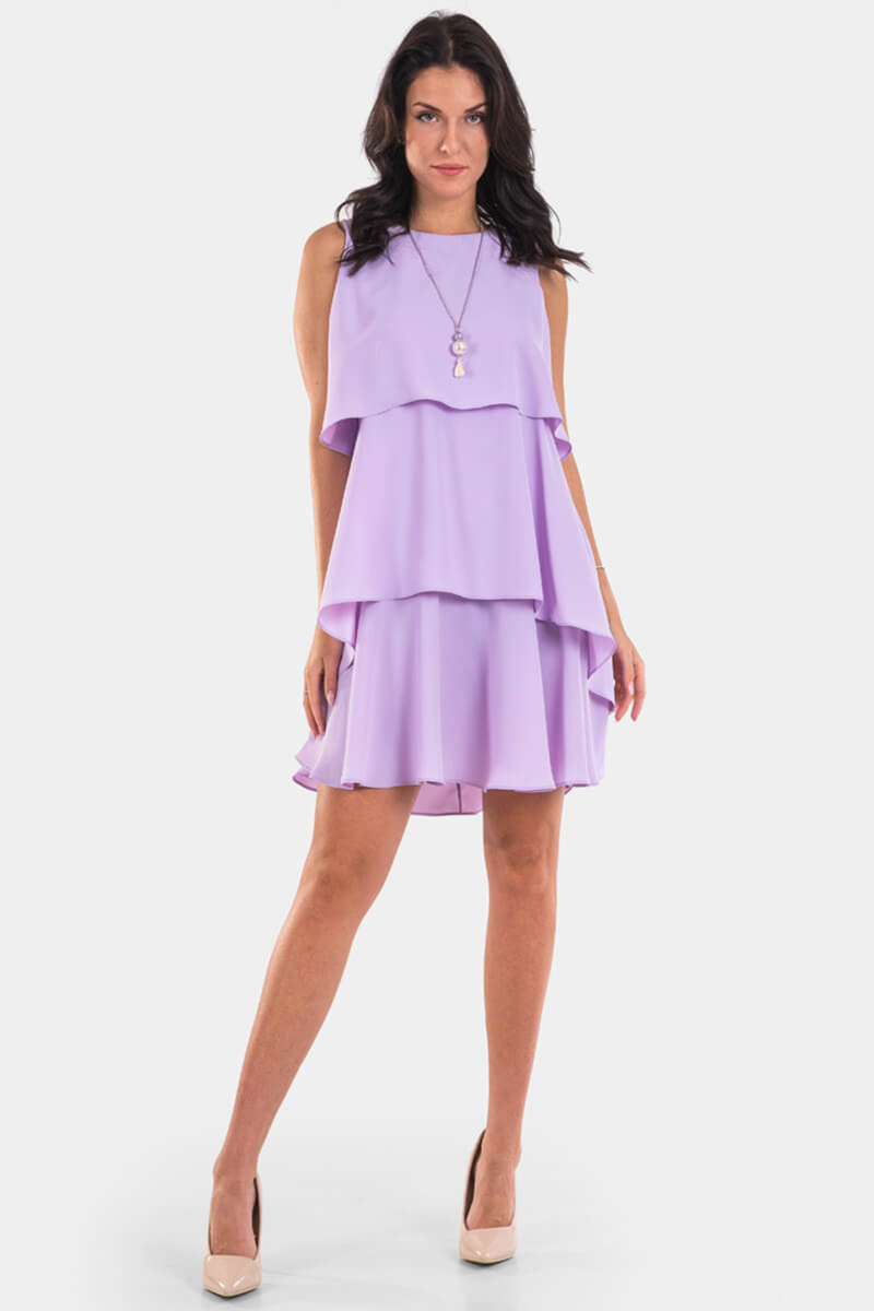 Рокля на волани 2295-27 INDIGO Fashion