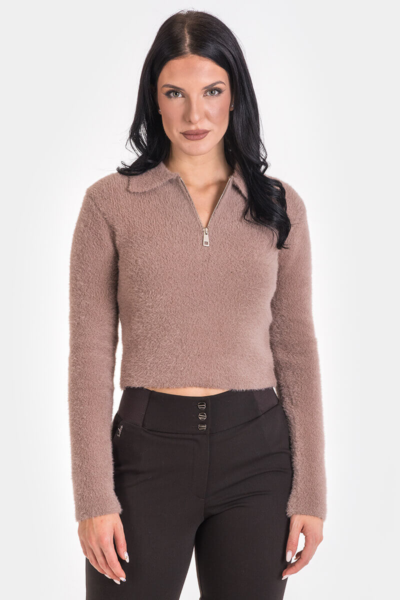 Дамска блуза с цип 92629-45 AVRIL