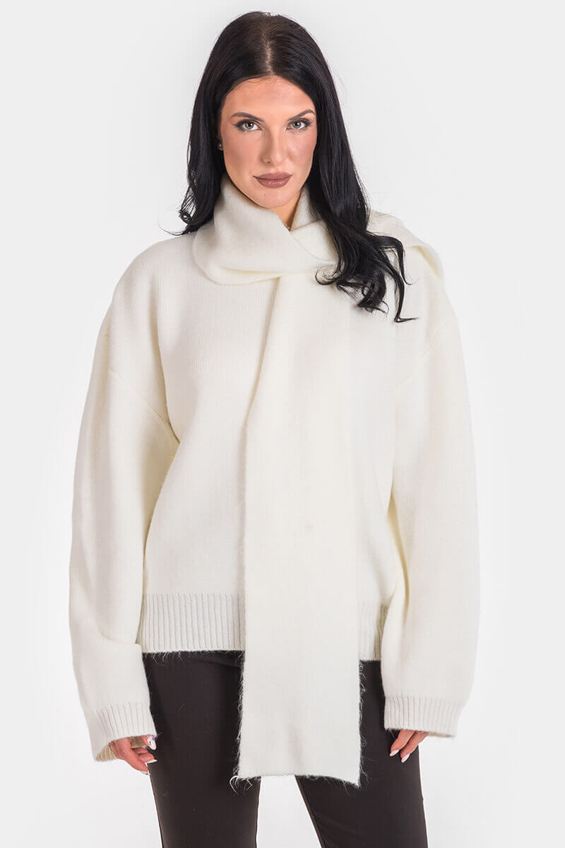 Дамска блуза с шал 92633-01 AVRIL