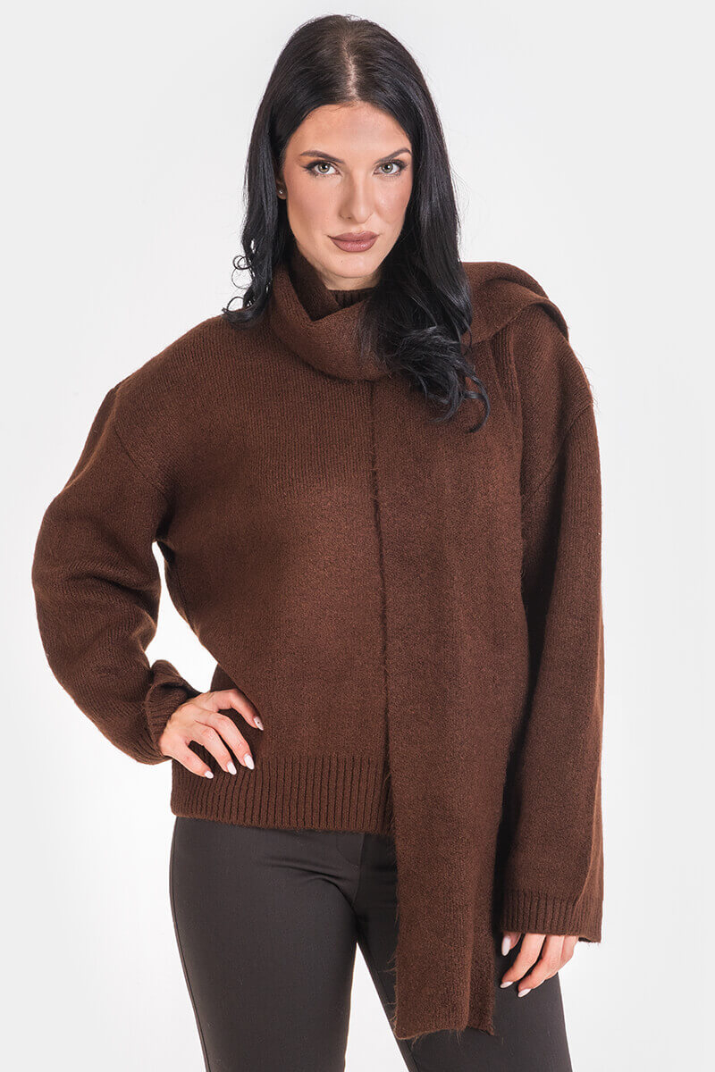 Дамска блуза с шал 92633-21 AVRIL