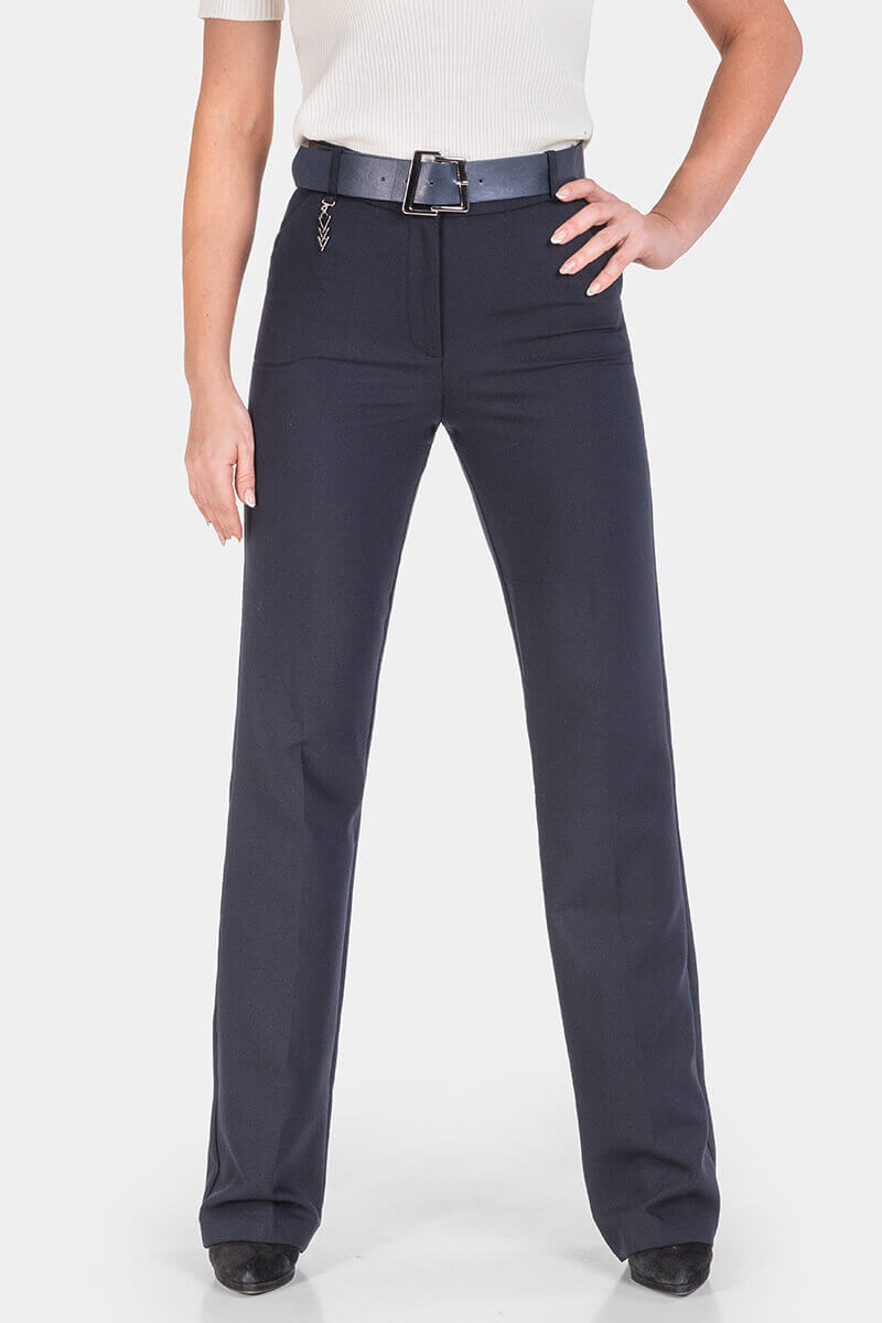 Елегантен дамски панталон с колан 2930-18 ACUN