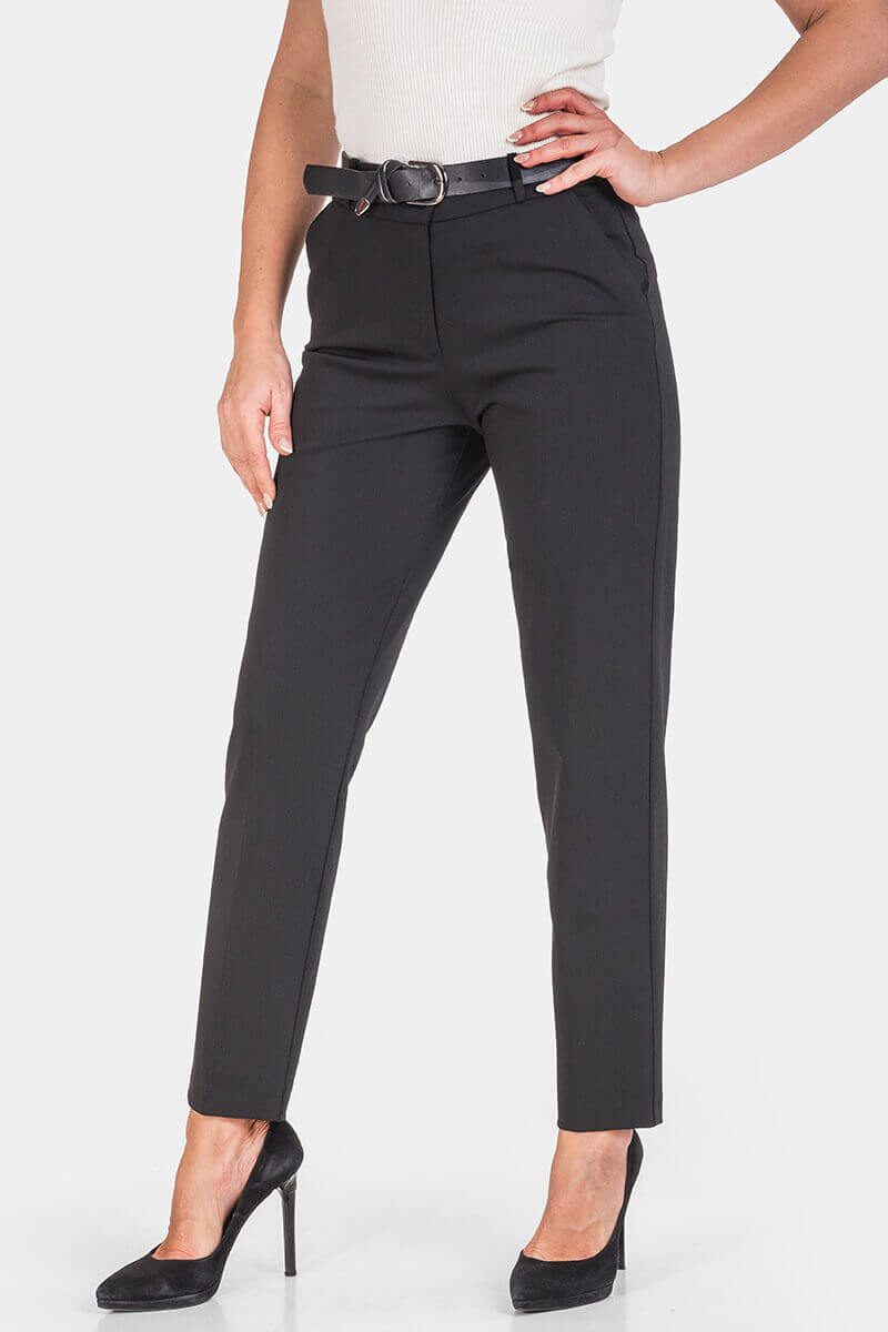 Елегантен дамски панталон с колан 3066-09 ACUN