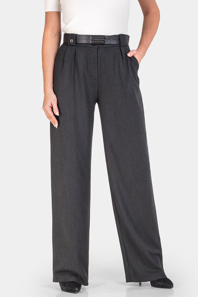 Дамски панталон с широки крачоли 3580-09 ACUN