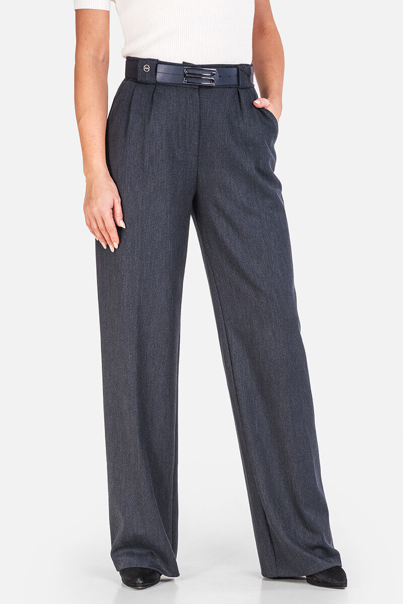 Дамски панталон с широки крачоли 3580-18 ACUN