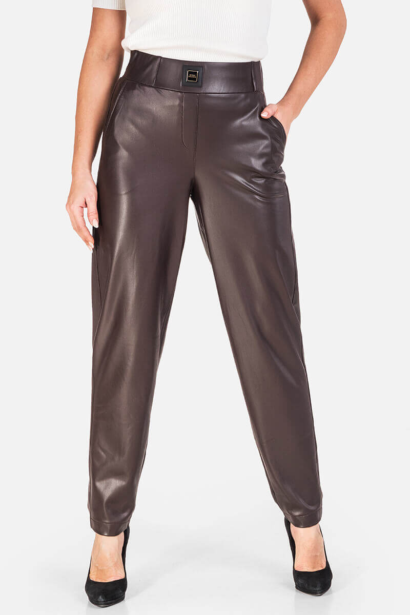 Дамски кожен панталон 8390-21 NEYMAZ