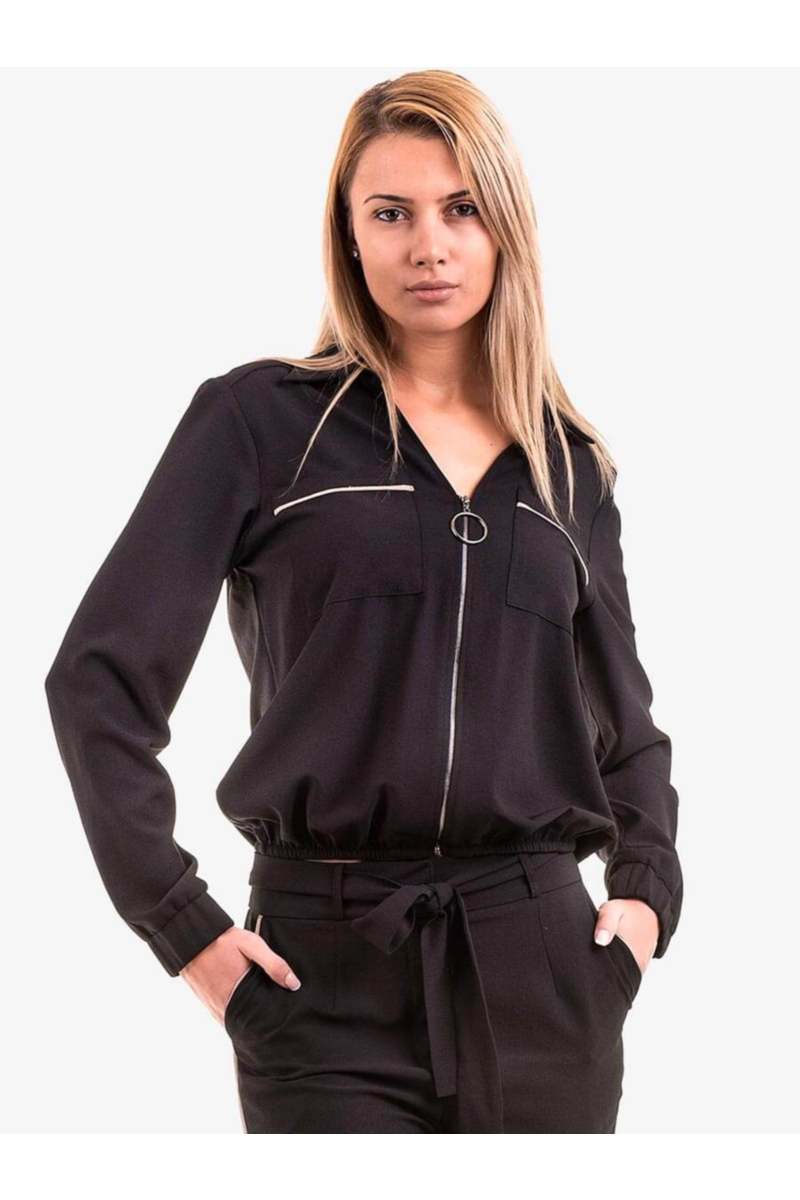 Дамско яке с цип ZANZI 17100 INDIGO Fashion