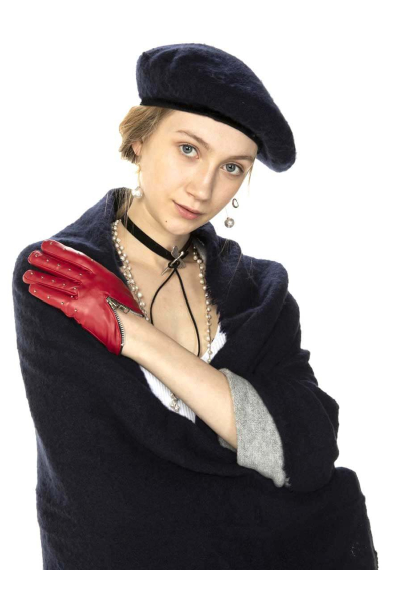 Дамска едноцветна барета - тъмно синя 11464 INDIGO Fashion