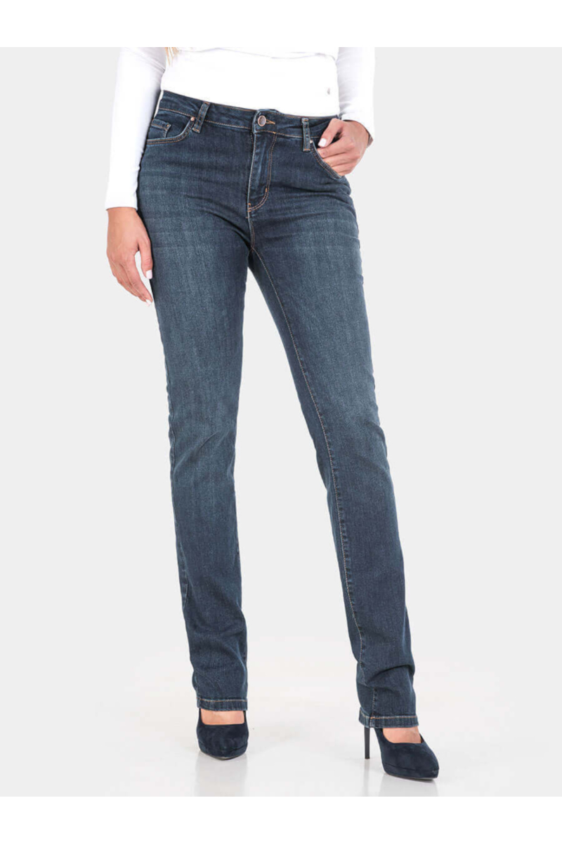 Прави дамски дънки Kelly 6033-79 INDIGO Fashion