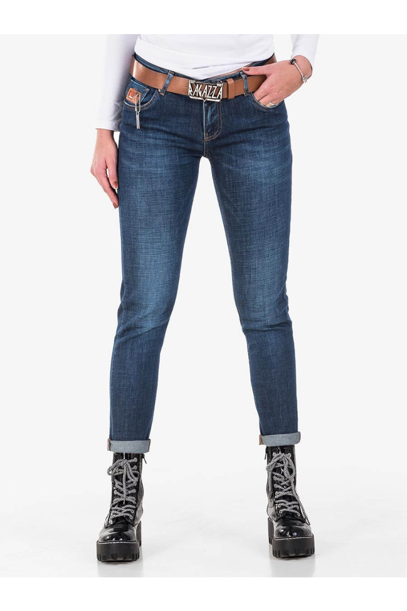 Дамски бойфренд дънки 5868-79 INDIGO Fashion