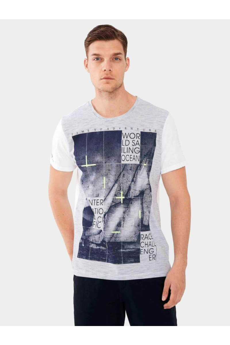 Мъжка тениска 35240-18 INDIGO Fashion