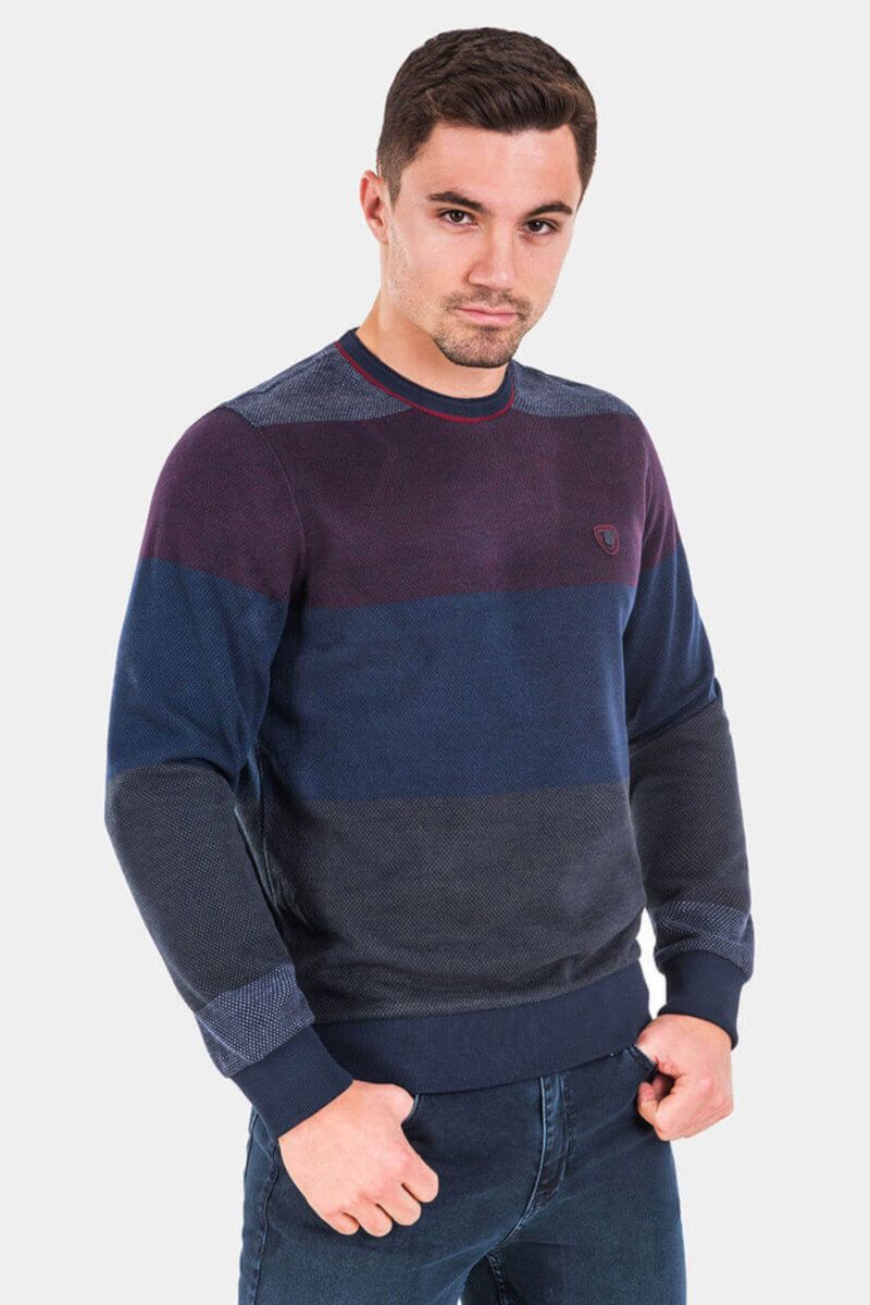 Мъжки пуловер 35203-30 INDIGO Fashion