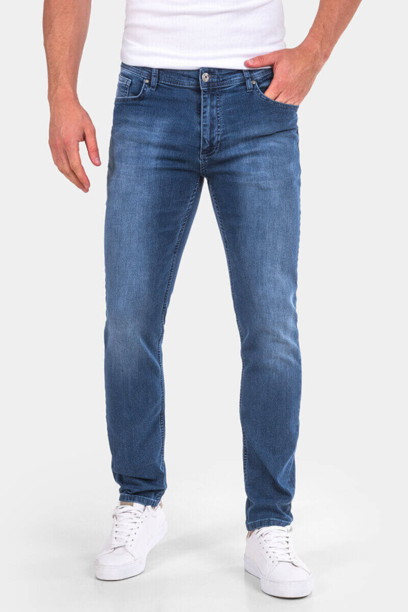 Слим фит мъжки дънки 3384 INDIGO Fashion C