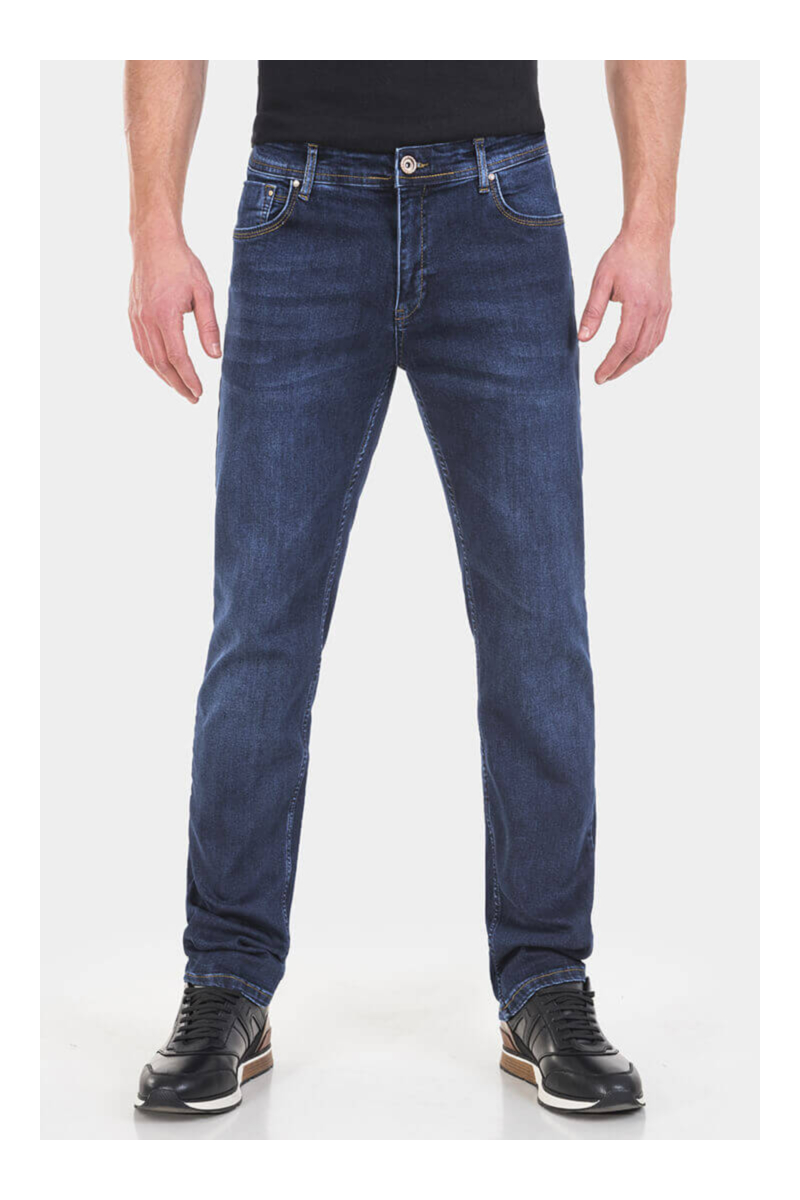 Прави мъжки дънки 5273 INDIGO Fashion