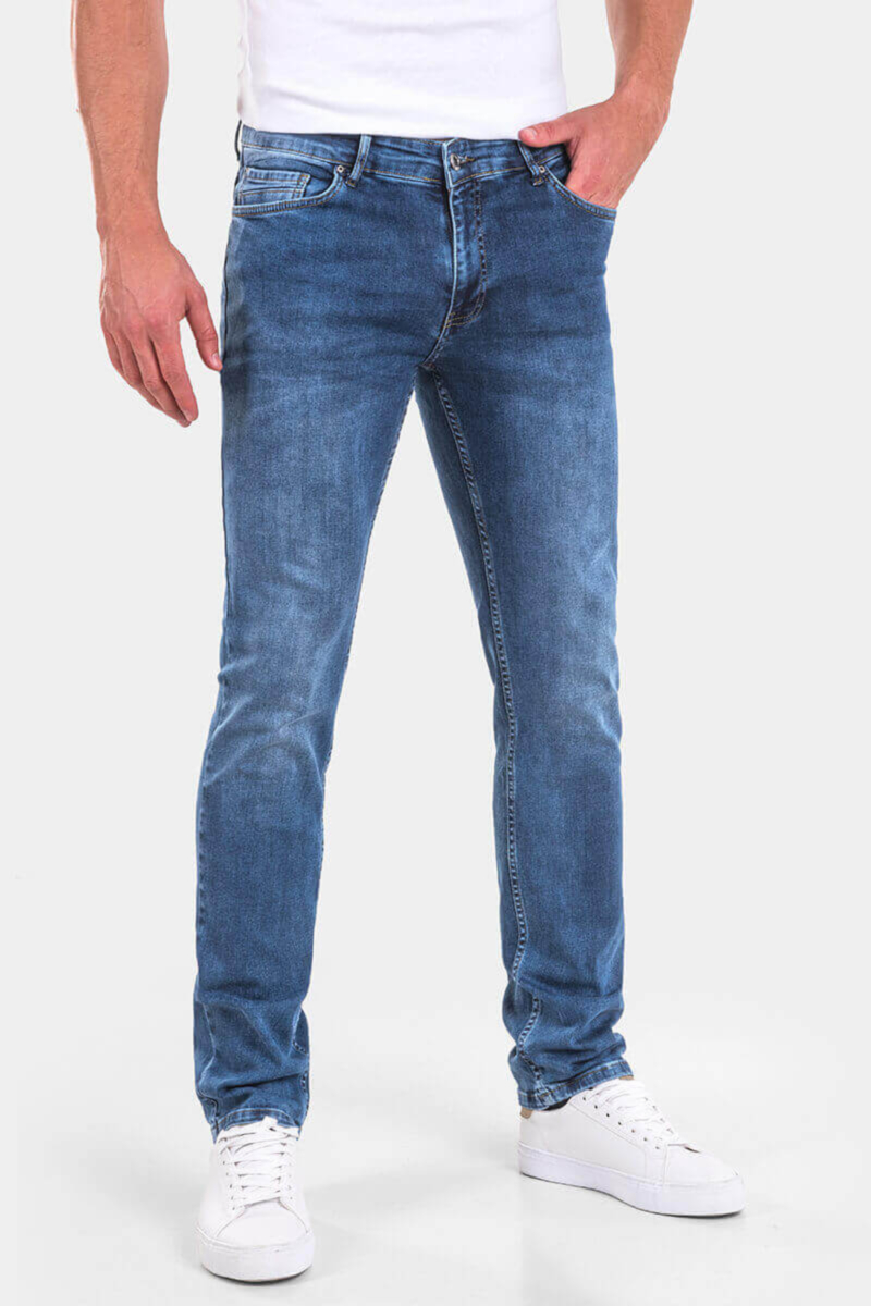 Прави мъжки дънки 9204 INDIGO Fashion A