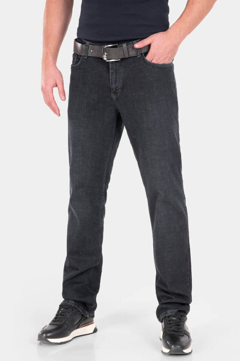 Прави мъжки дънки BG-XL 6268 INDIGO Fashion