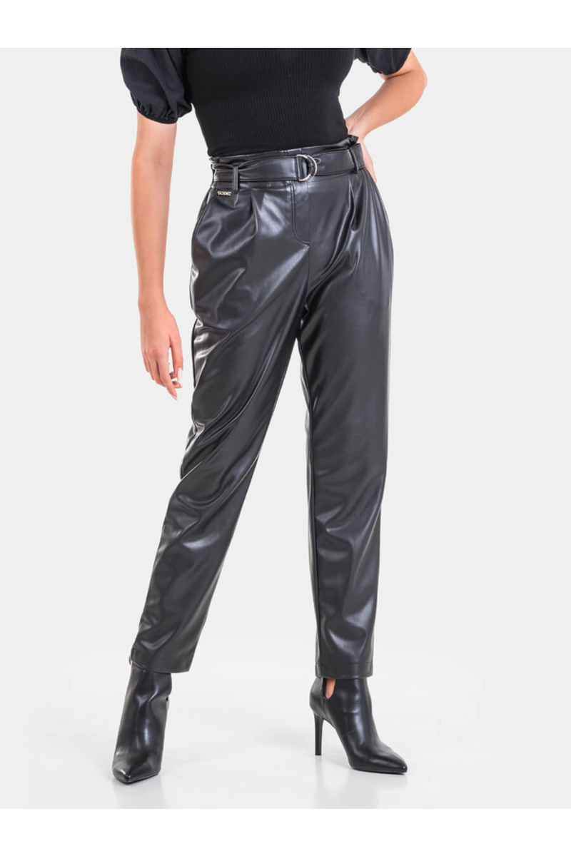 Черен дамски панталон 3256 INDIGO Fashion
