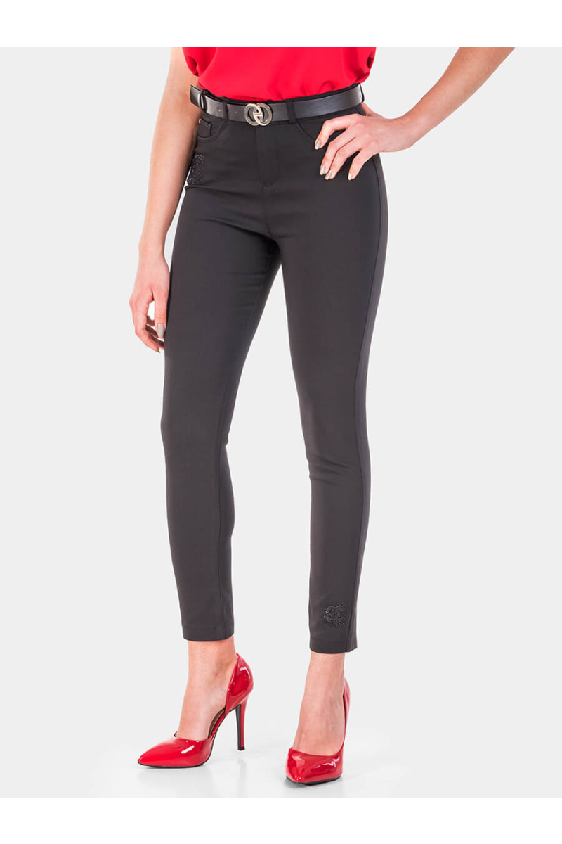 Слим фит дамски панталон 1220-09 INDIGO Fashion