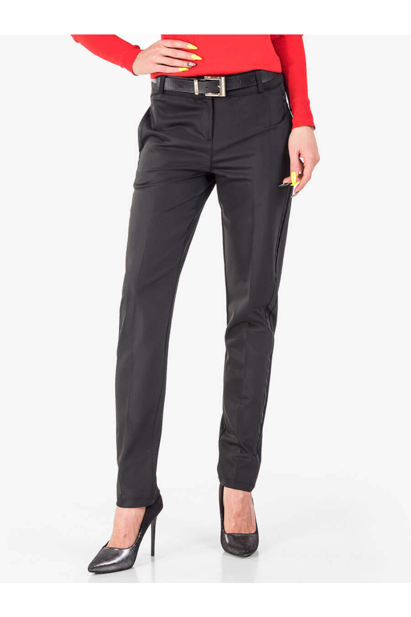 Черен елегантен дамски панталон 3309 INDIGO Fashion
