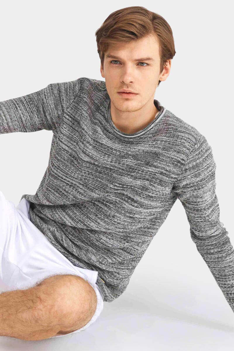 Мъжки пуловер 801544-06 INDIGO Fashion