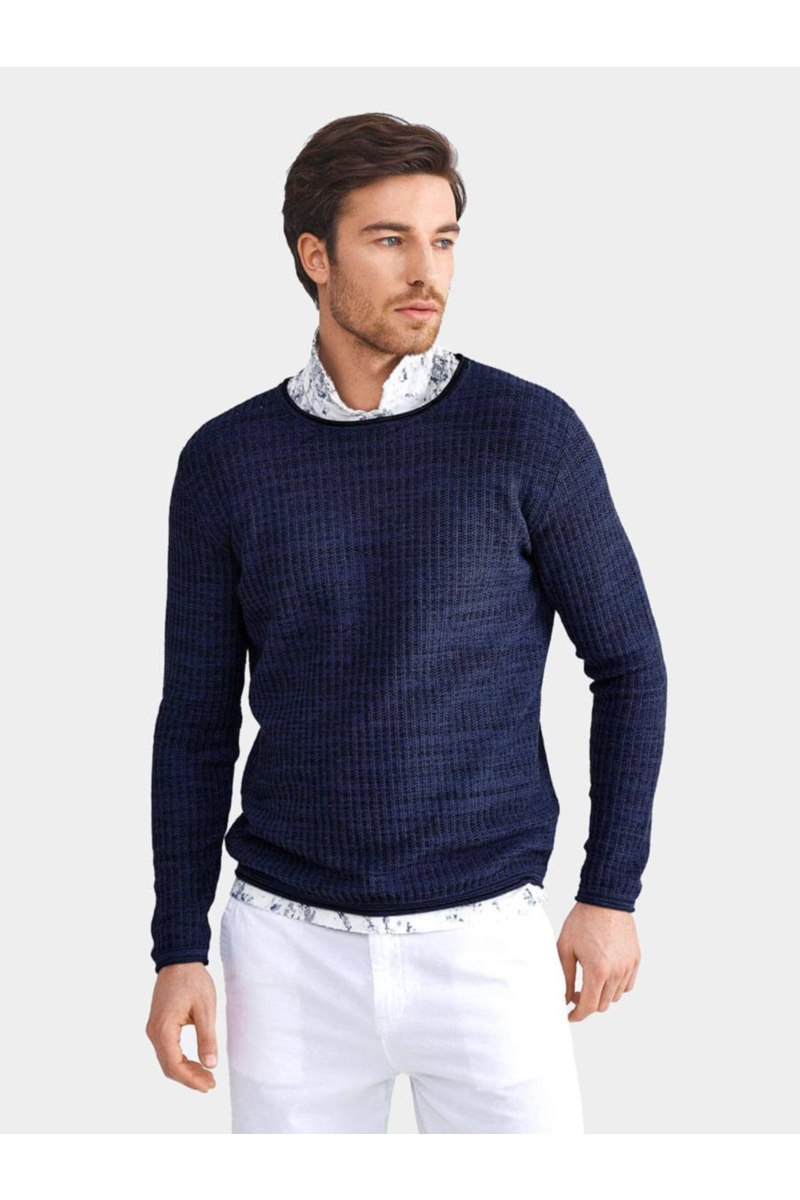 Мъжки пуловер 801544-08 INDIGO Fashion