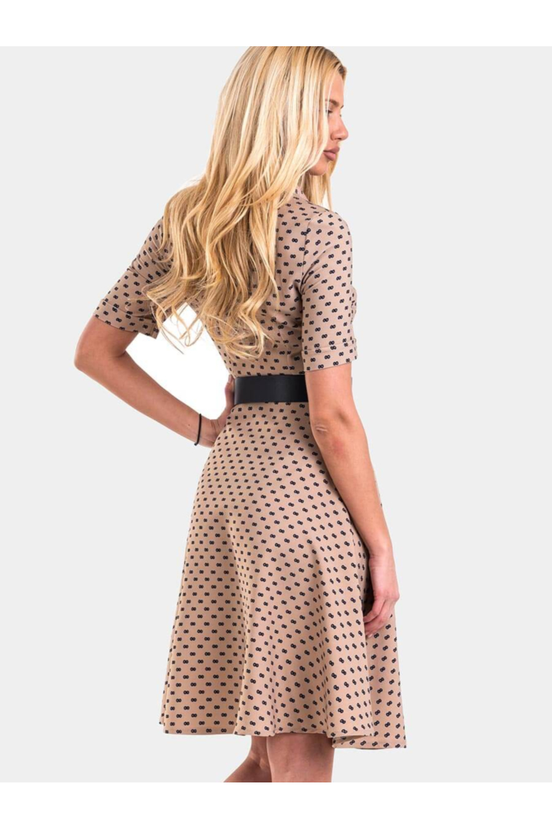 Вталена рокля в големи размери B2501-02 | INDIGO Fashion