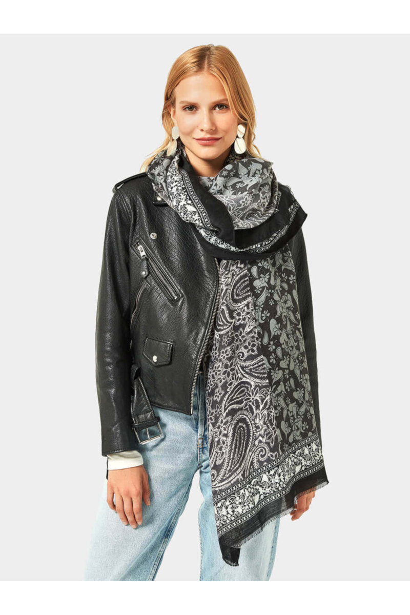 Дамски шал на цветя 11188-09 INDIGO Fashion