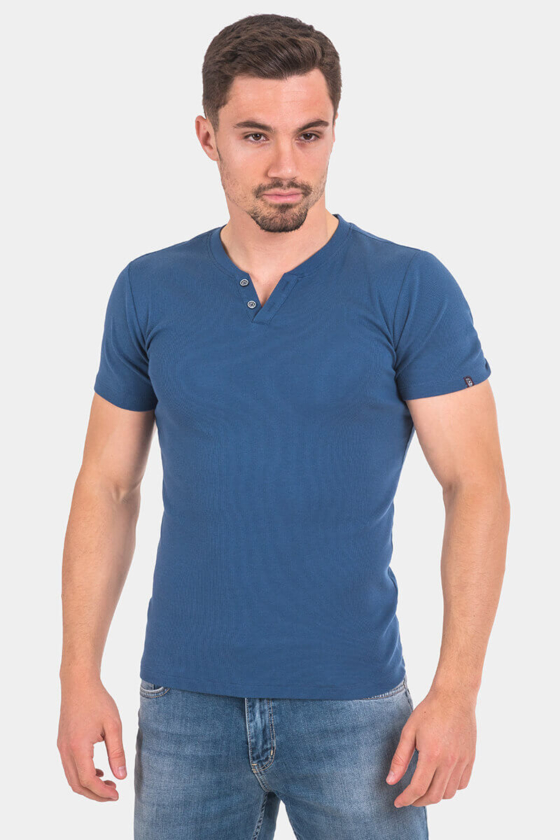 Мъжка тениска рипс 20193-08 INDIGO Fashion