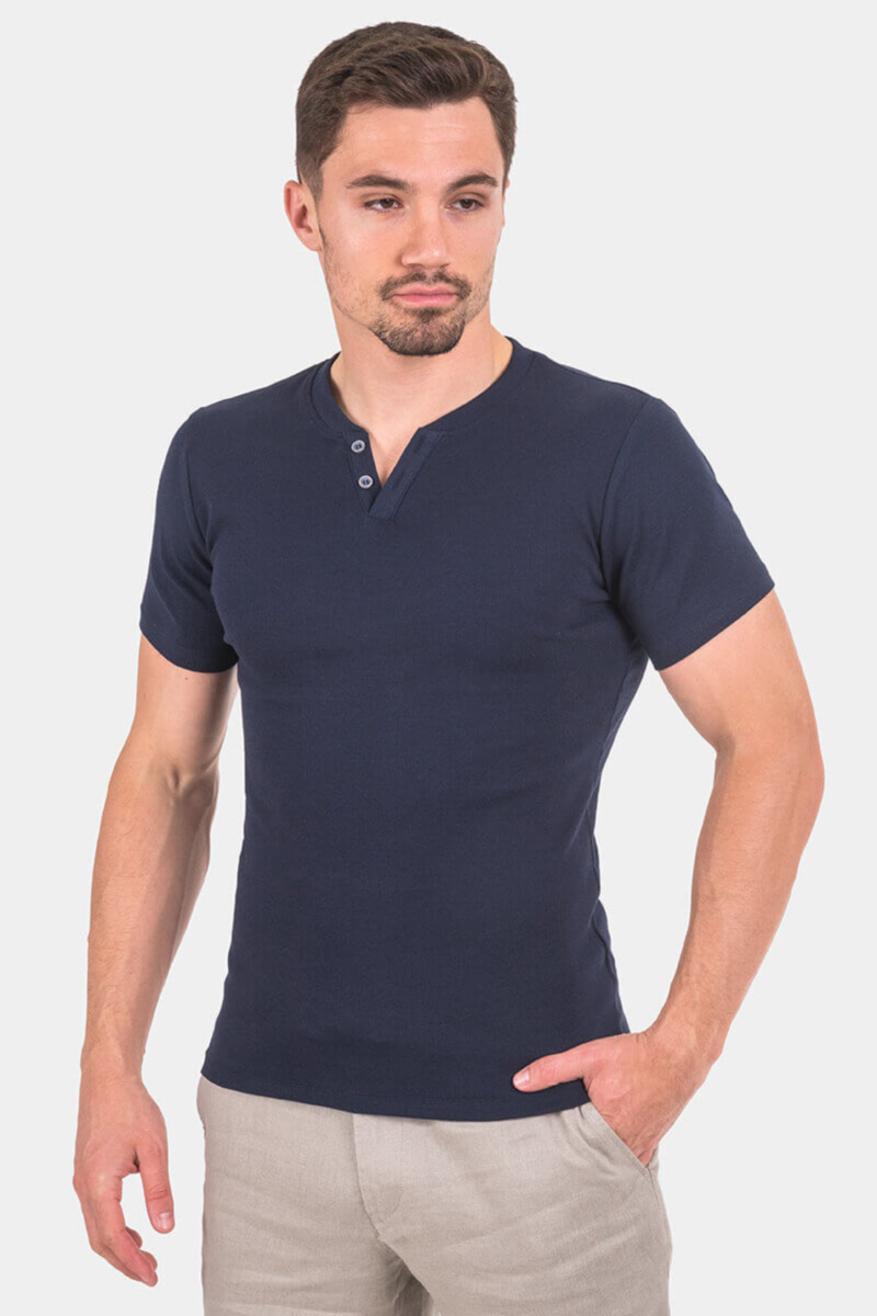 Мъжка тениска рипс 20193-18 INDIGO Fashion